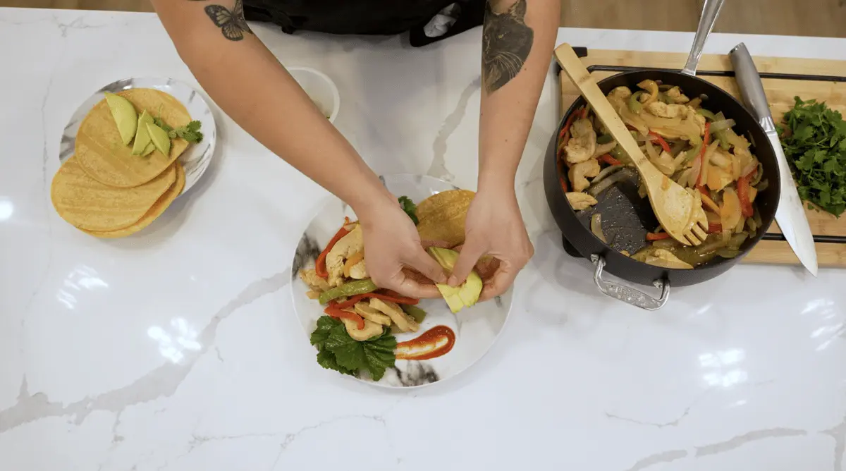 nutritious meal being prepared in the DetoxLA kitchen